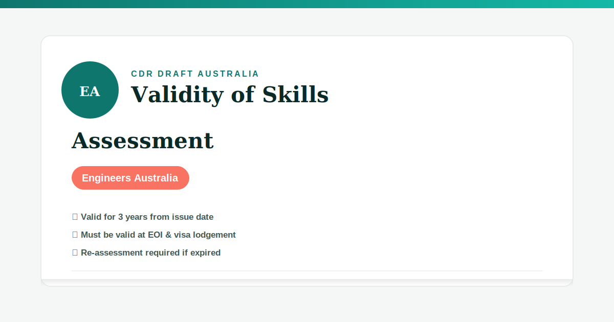 Validity of Skills Assessment — Engineers Australia